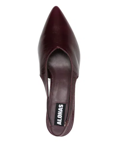 Alohas Slingback Pointed-toe Heeled Pumps In Brown