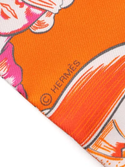 Pre-owned Hermes 2021 Dress Code Ribbon Silk Scarf