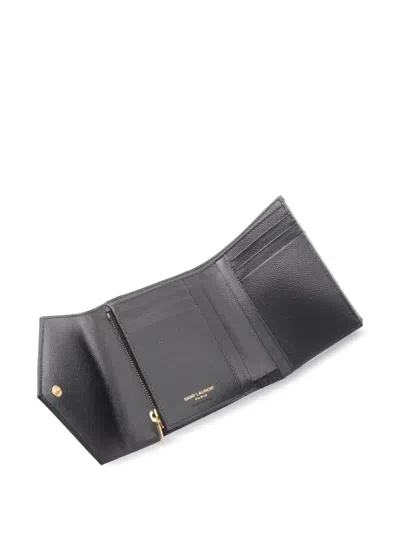 Pre-owned Saint Laurent 2021 Monogram Chevron Wallet