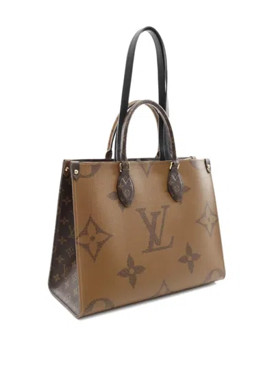 Pre-owned Louis Vuitton 2021 Monogram Giant Reverse Tote Bag