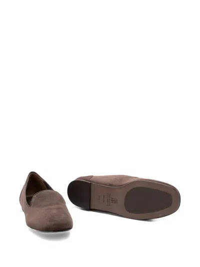 Brunello Cucinelli Suede Loafers In Brown
