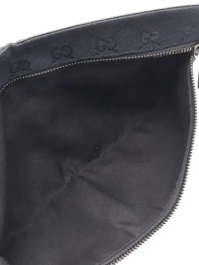 Pre-owned Gucci 2010s Gg Canvas Shoulder Bag In Black