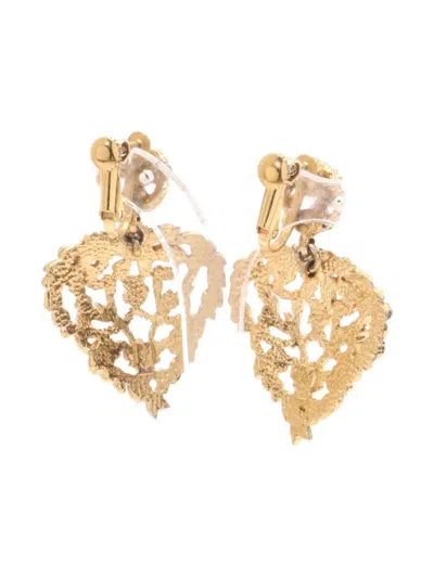 Pre-owned Saint Laurent 2000s Logo-engraved Earrings