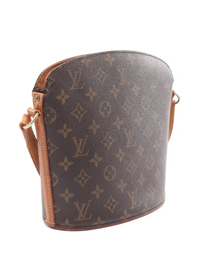 Pre-owned Louis Vuitton 2002 Druot Shoulder Bag In Brown