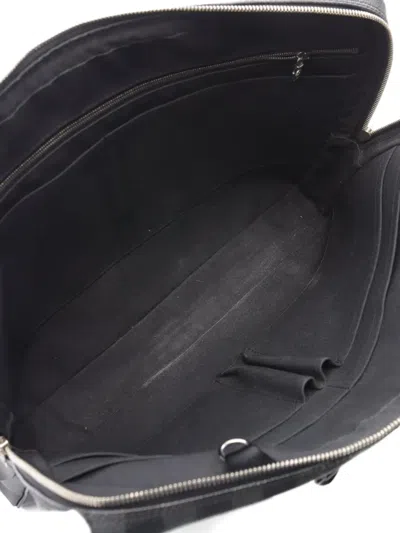 Pre-owned Louis Vuitton 2010 Monogram-pattern Briefcase In Black