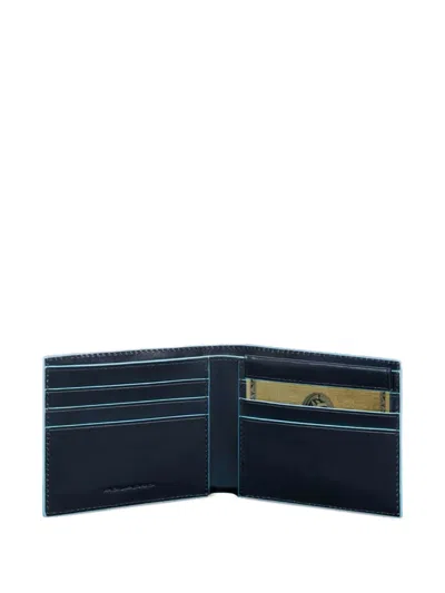 Piquadro Calf-leather Wallet In Black