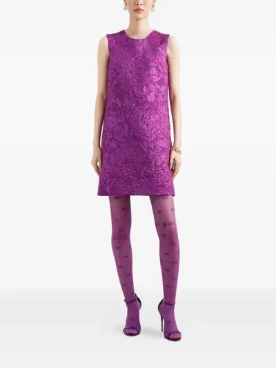 Dolce & Gabbana Mini Dress With Brocade Effect