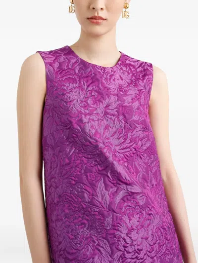Dolce & Gabbana Mini Dress With Brocade Effect