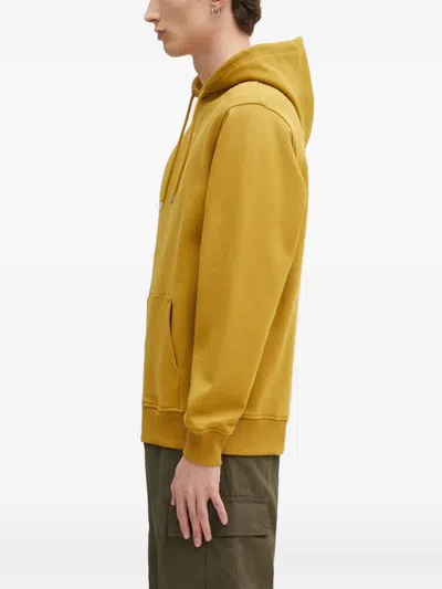 Drôle De Monsieur Logo-print Hoodie In Yellow