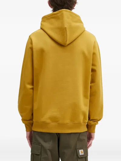 Drôle De Monsieur Logo-print Hoodie In Yellow