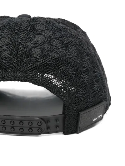 Amiri Ma Two Tone Trucker Hat In Black