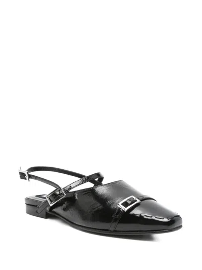 Alohas Buckle Slingback Flat Pumps