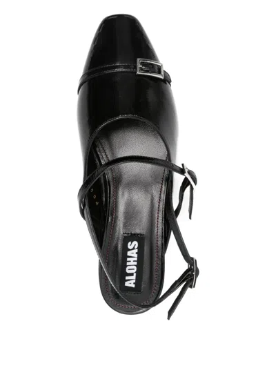 Alohas Buckle Slingback Flat Pumps