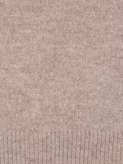 Brunello Cucinelli Polo-neck Cashmere Sweater In Pink