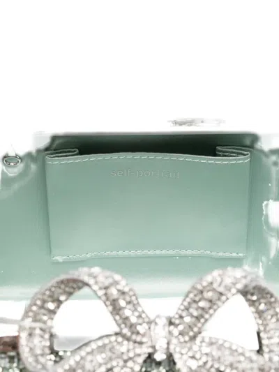 Self-portrait Crystal-embellished Clutch Bag