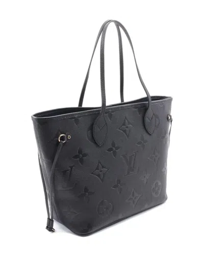 Pre-owned Louis Vuitton 2021 Monogram Empreinte Leather Tote Bag In Black