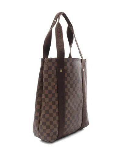 Pre-owned Louis Vuitton 2008 Damier Ebene Shoulder Bag In Brown