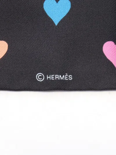 Pre-owned Hermes 2021 Tea Time Silk Ribbon Scarf
