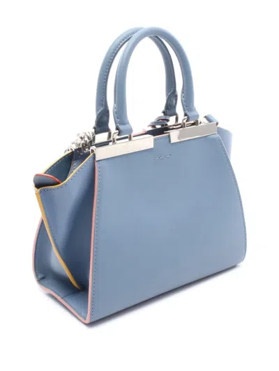 Pre-owned Fendi 2010s Mini Troisours Leather Handbag