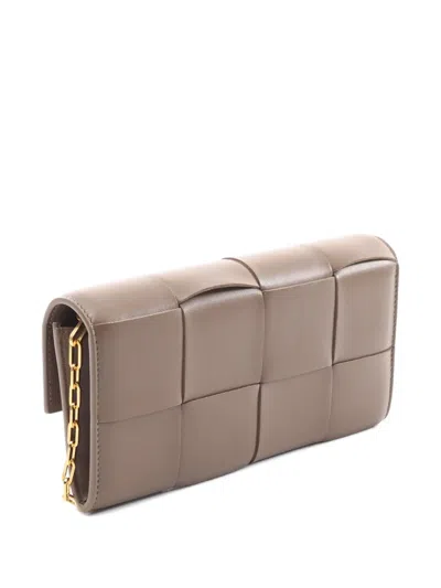 Pre-owned Bottega Veneta 2020s Intrecciato Chain Wallet