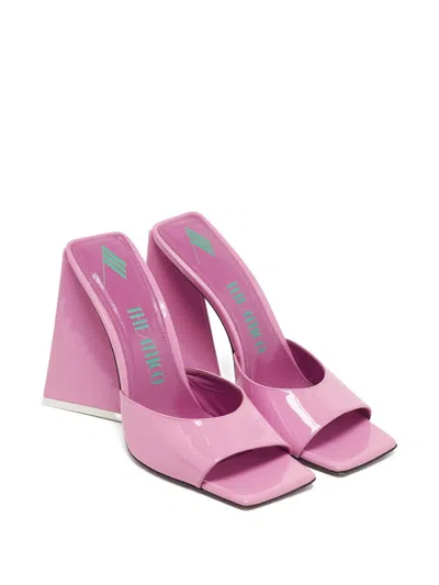 Pre-owned Attico  115mm Leather Square-toe Sandals