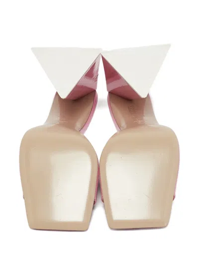Pre-owned Attico  115mm Leather Square-toe Sandals