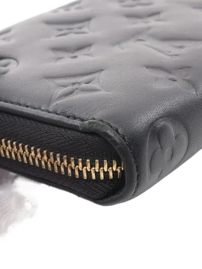 Pre-owned Louis Vuitton 2021 Monogram Zipper Wallet In Black