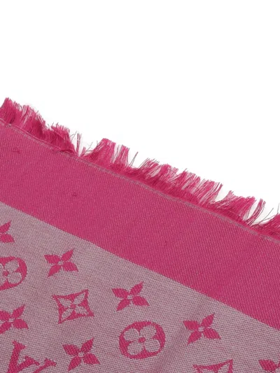 Pre-owned Louis Vuitton 2015 Monogram Fringe Shawl