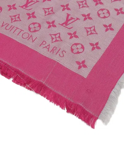 Pre-owned Louis Vuitton 2015 Monogram Fringe Shawl