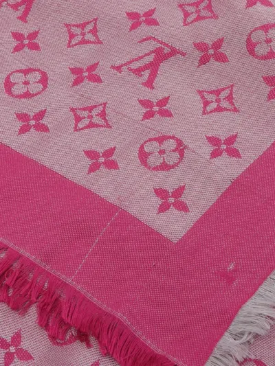 Pre-owned Louis Vuitton 2015 Monogram Fringe Shawl