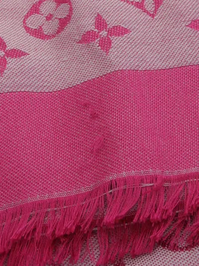 Pre-owned Louis Vuitton 2015 Monogram Fringe Shawl