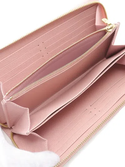Pre-owned Louis Vuitton 2010s Damier Azur Zipper Long Wallet In Neutral
