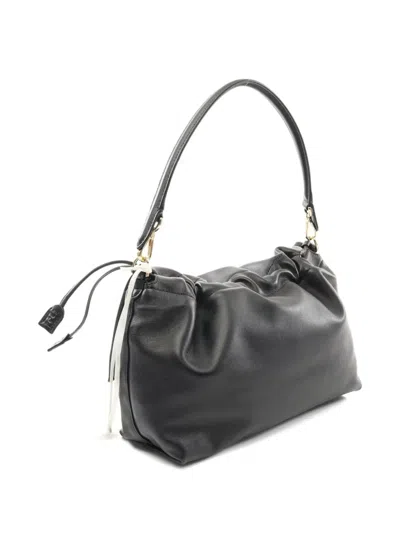 Pre-owned Fendi 2020s Large Mamma Bucket Shoulder Bag In Black