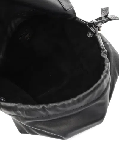 Pre-owned Fendi 2020s Large Mamma Bucket Shoulder Bag In Black
