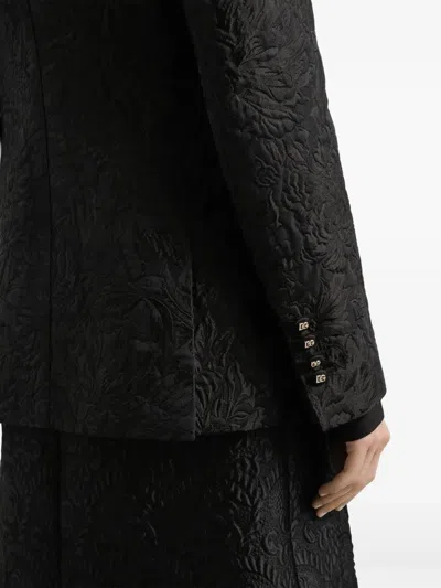 Dolce & Gabbana Turlington Brocade Jacket In Black