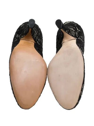Pre-owned Dolce & Gabbana 110mm Lace-detailing Heeled Pumps