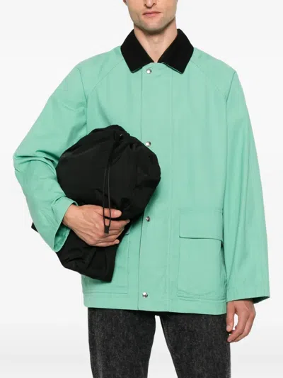 The Row Diano Jacket In Green