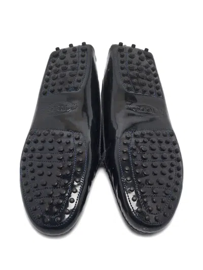 Pre-owned Tod's Vintage Leather Loafers In Blue