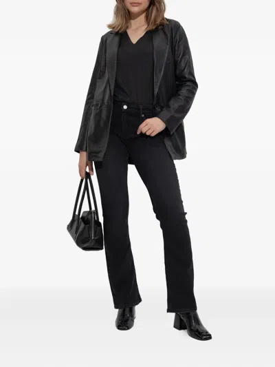 Allsaints Leather Deri Blazer In Black
