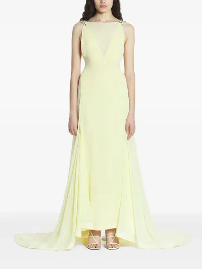 Lanvin Silk Gown In Green