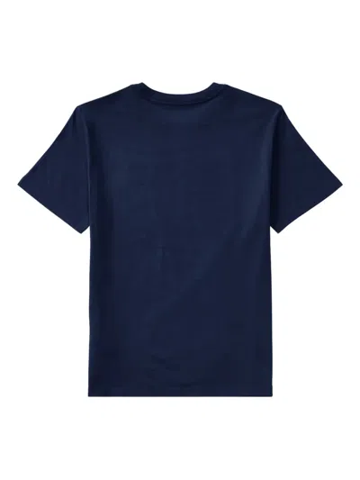 Polo Ralph Lauren Flag Cotton Jersey Tee In Blue