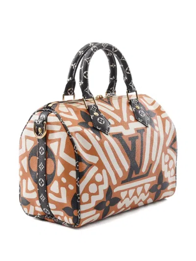 Pre-owned Louis Vuitton 2021 Speedy Bandouliere Monogram Handbag In Orange