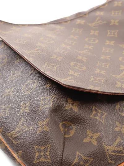 Pre-owned Louis Vuitton 2001 Musette Monogram Flap Shoulder Bag In Brown