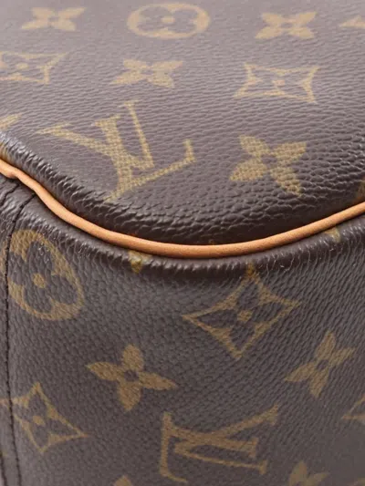 Pre-owned Louis Vuitton 2004 Monogram Trouville Handbag In Brown