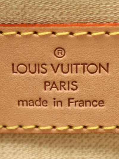 Pre-owned Louis Vuitton 2004 Monogram Trouville Handbag In Brown