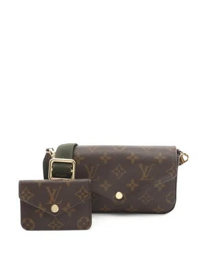 Pre-owned Louis Vuitton 2021 Monogram Felicie Shoulder Bag In Brown