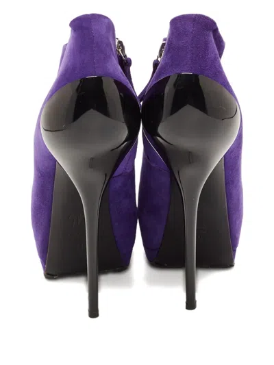 Pre-owned Giuseppe Zanotti Vintage  160mm Peep-toe Platform Booties