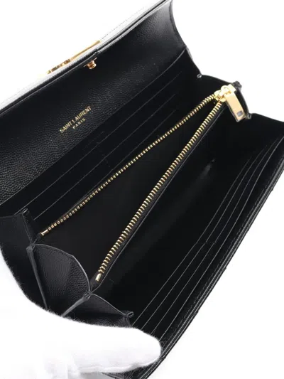 Pre-owned Saint Laurent 2020s Monogram Leather Wallet