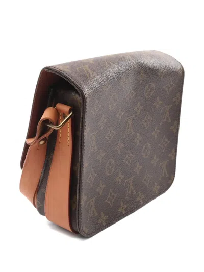Pre-owned Louis Vuitton 1990 Cartesier Mm Crossbodybag In Brown