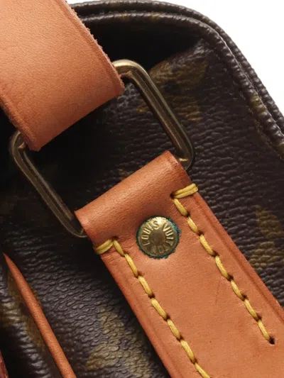 Pre-owned Louis Vuitton 1990 Cartesier Mm Crossbodybag In Brown